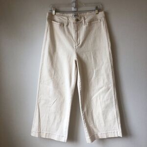 OAT New York wide leg cropped utility pants Size 30